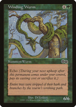 Winding Wurm [Urza's Saga] | Gate City Games LLC