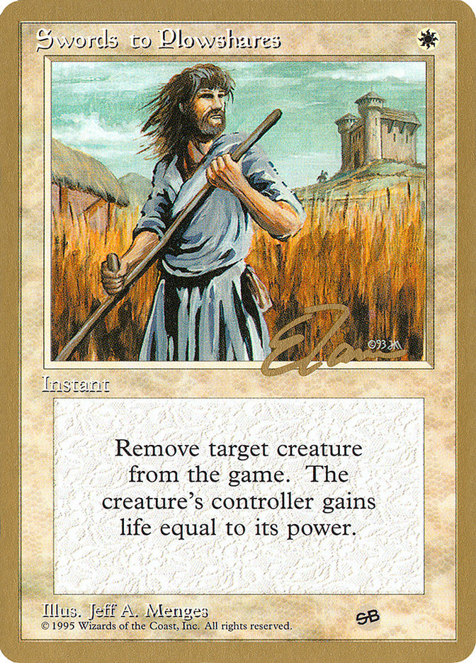 Swords to Plowshares (Eric Tam) (SB) [Pro Tour Collector Set] | Gate City Games LLC