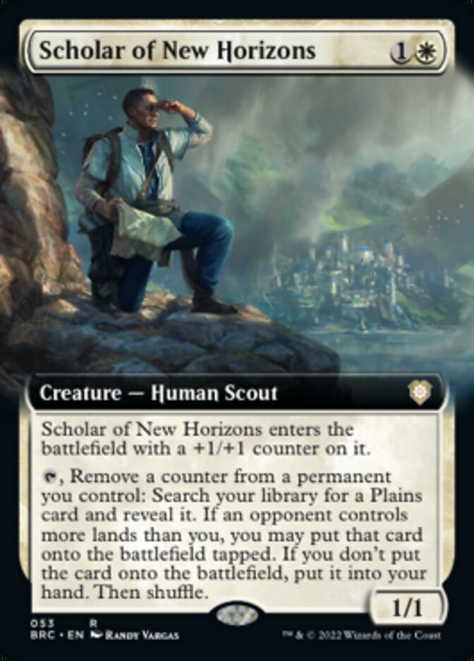 Scholar of New Horizons (Extended Art) [The Brothers' War Commander] | Gate City Games LLC