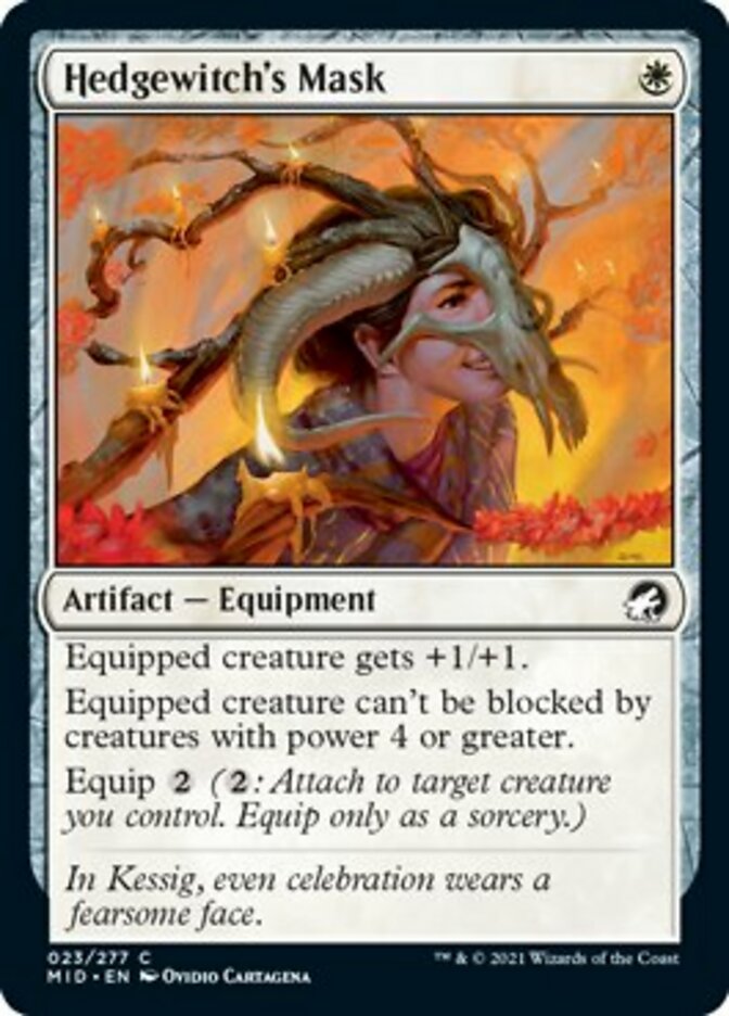Hedgewitch's Mask [Innistrad: Midnight Hunt] | Gate City Games LLC