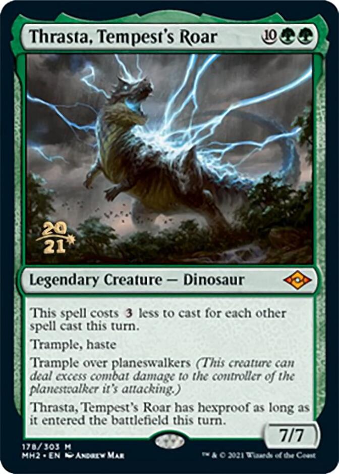 Thrasta, Tempest's Roar [Modern Horizons 2 Prerelease Promos] | Gate City Games LLC