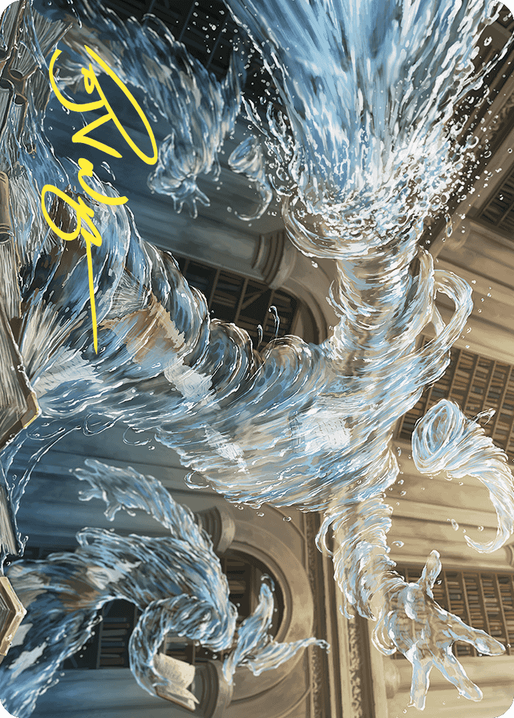 Splashy Spellcaster Art Card (Gold-Stamped Signature) [Wilds of Eldraine Art Series] | Gate City Games LLC