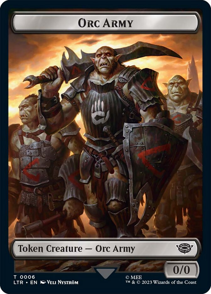 Orc Army Token (06) [The Lord of the Rings: Tales of Middle-Earth Tokens] | Gate City Games LLC