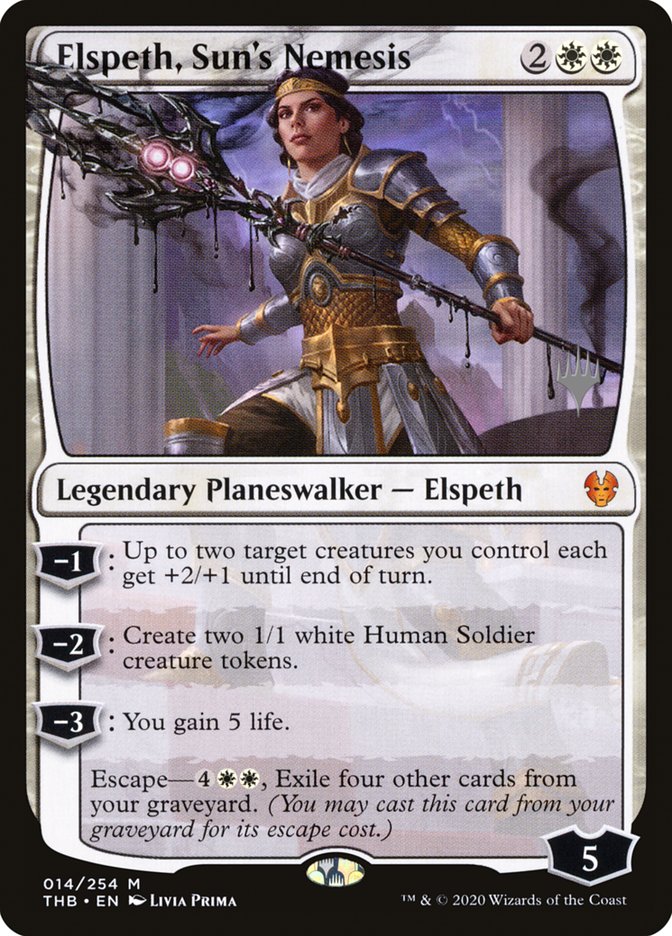 Elspeth, Sun's Nemesis (Promo Pack) [Theros Beyond Death Promos] | Gate City Games LLC