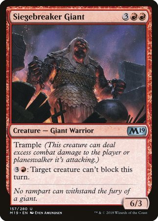 Siegebreaker Giant [Core Set 2019] | Gate City Games LLC