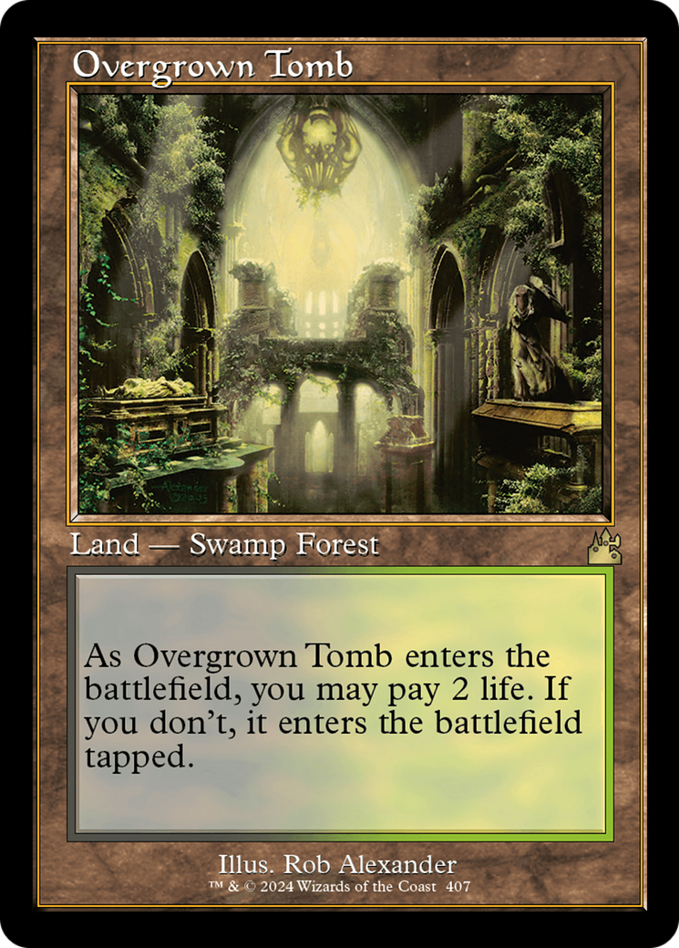 Overgrown Tomb (Retro) [Ravnica Remastered] | Gate City Games LLC