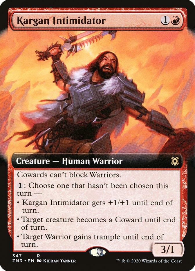 Kargan Intimidator (Extended Art) [Zendikar Rising] | Gate City Games LLC