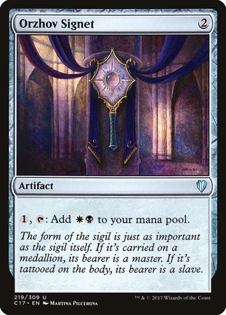 Orzhov Signet [Commander 2017] | Gate City Games LLC