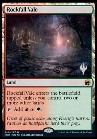 Rockfall Vale (Promo Pack) [Innistrad: Midnight Hunt Promos] | Gate City Games LLC
