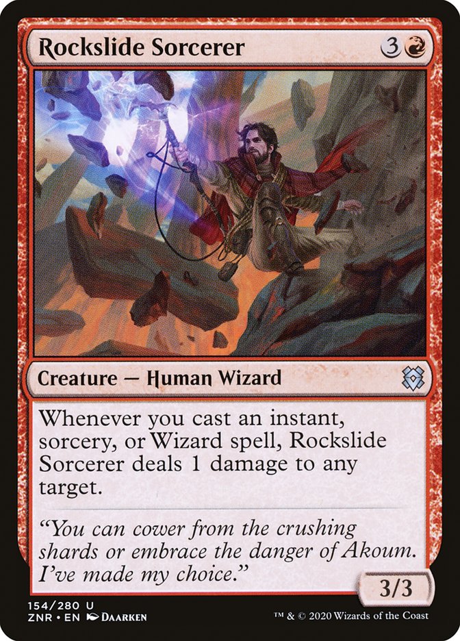 Rockslide Sorcerer [Zendikar Rising] | Gate City Games LLC