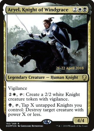 Aryel, Knight of Windgrace [Dominaria Promos] | Gate City Games LLC