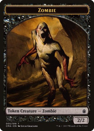Zombie Token (005) [Commander Anthology Tokens] | Gate City Games LLC