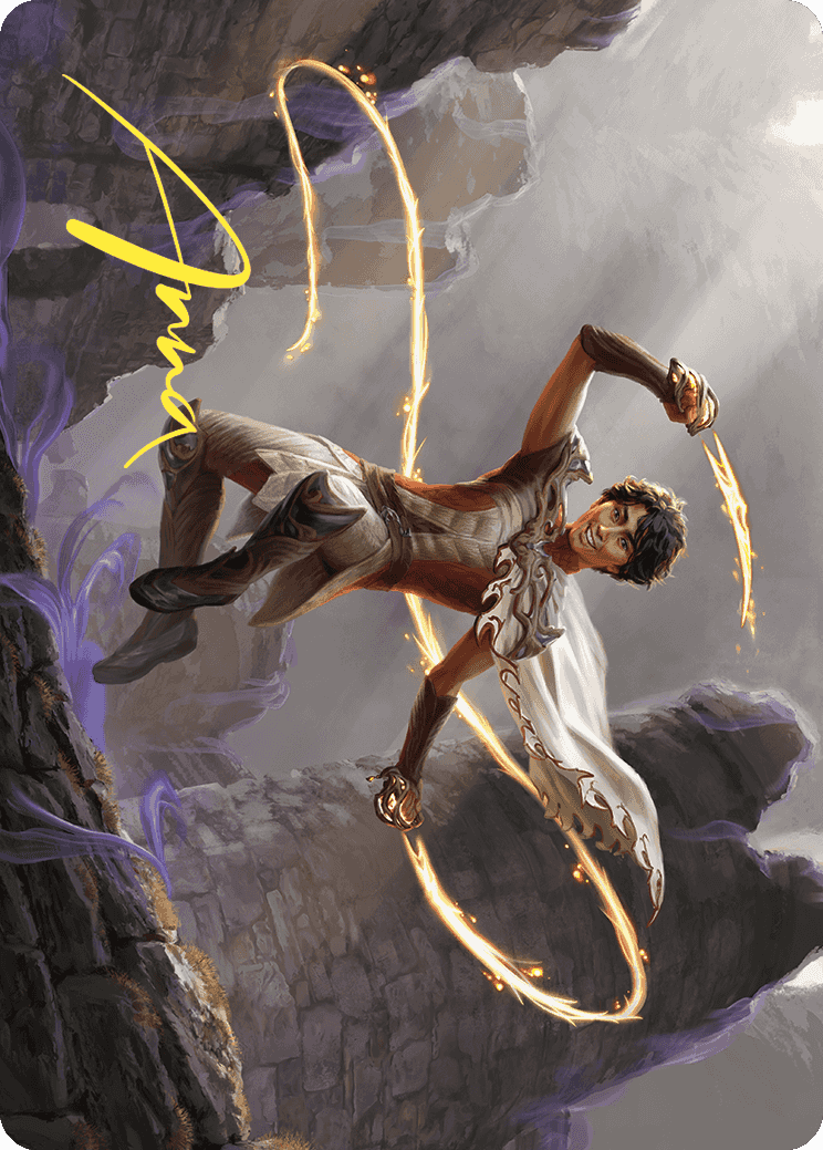 Kellan, the Fae-Blooded Art Card (Gold-Stamped Signature) [Wilds of Eldraine Art Series] | Gate City Games LLC