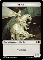 Knight // Food (0011) Double-Sided Token [Wilds of Eldraine Tokens] | Gate City Games LLC