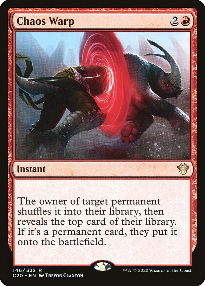 Chaos Warp [Commander 2020] | Gate City Games LLC