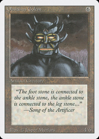 Obsianus Golem [Revised Edition] | Gate City Games LLC