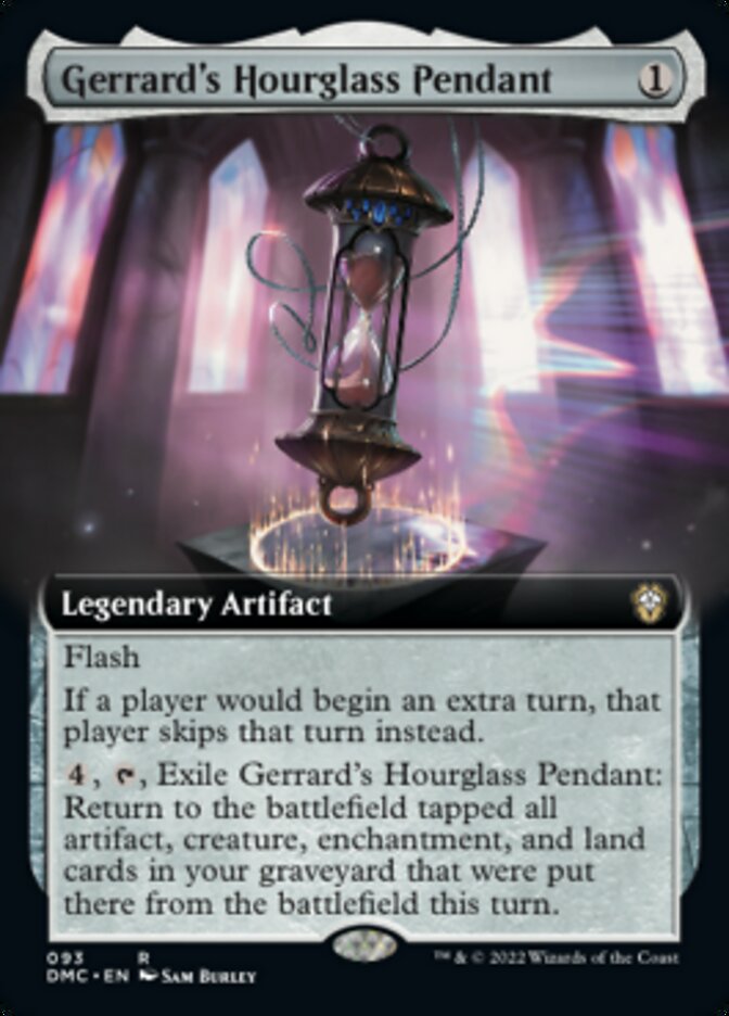 Gerrard's Hourglass Pendant (Extended Art) [Dominaria United Commander] | Gate City Games LLC