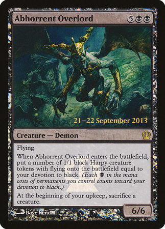 Abhorrent Overlord [Theros Promos] | Gate City Games LLC