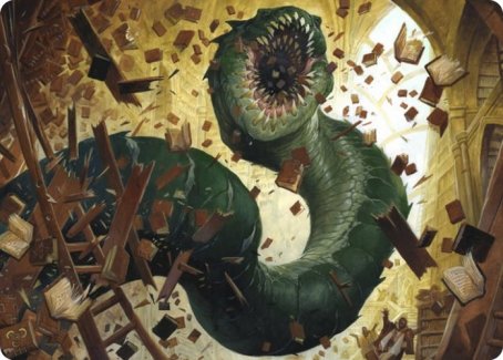 Bookwurm Art Card [Strixhaven: School of Mages Art Series] | Gate City Games LLC
