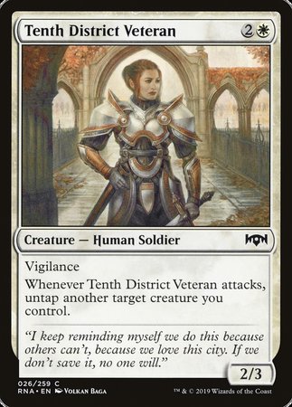 Tenth District Veteran [Ravnica Allegiance] | Gate City Games LLC