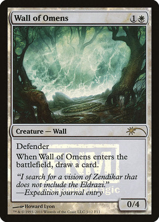 Wall of Omens [Friday Night Magic 2011] | Gate City Games LLC