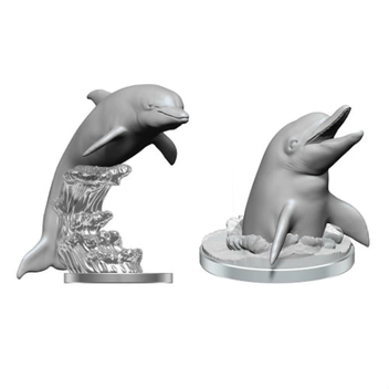 Wizkids Deep Cuts Unpainted Dolphins | Gate City Games LLC