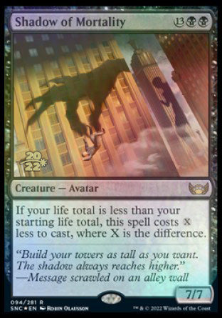 Shadow of Mortality [Streets of New Capenna Prerelease Promos] | Gate City Games LLC