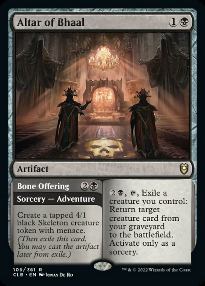 Altar of Bhaal // Bone Offering [Commander Legends: Battle for Baldur's Gate] | Gate City Games LLC