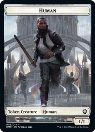 Human // Snake Double-sided Token [Dominaria United Commander Tokens] | Gate City Games LLC