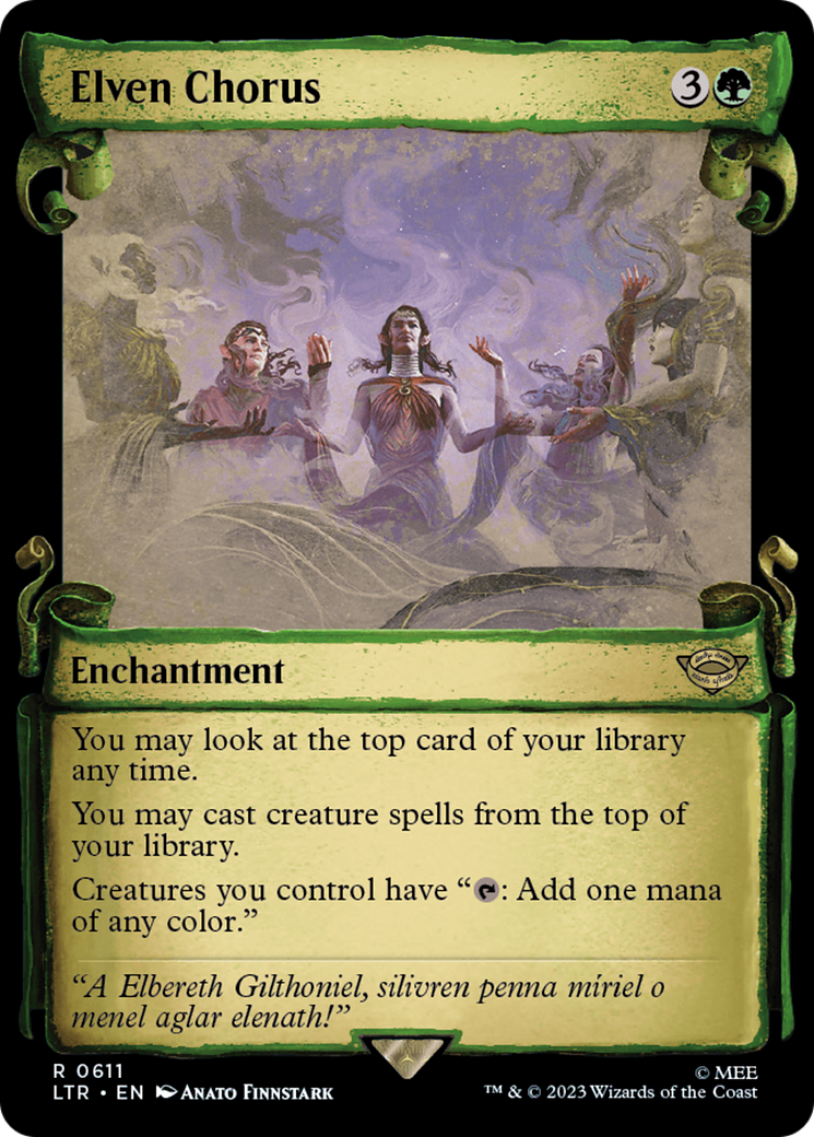 Elven Chorus [The Lord of the Rings: Tales of Middle-Earth Showcase Scrolls] | Gate City Games LLC