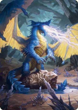 Blue Dragon Art Card [Dungeons & Dragons: Adventures in the Forgotten Realms Art Series] | Gate City Games LLC