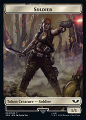 Soldier (003) // Sicarian Infiltrator Double-sided Token (Surge Foil) [Universes Beyond: Warhammer 40,000 Tokens] | Gate City Games LLC