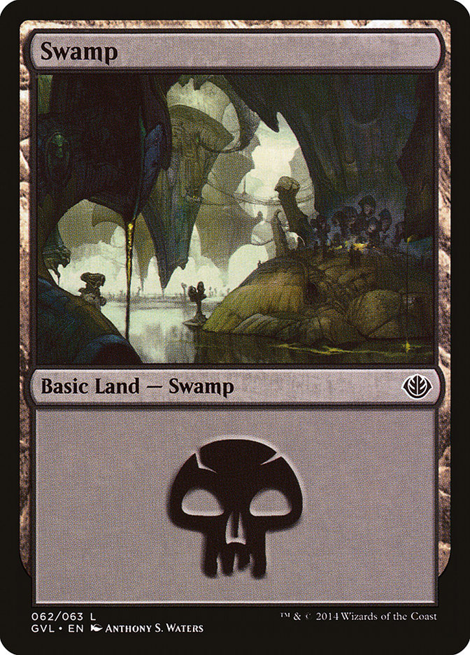 Swamp (62) (Garruk vs. Liliana) [Duel Decks Anthology] | Gate City Games LLC