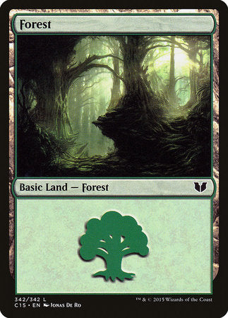 Forest (342) [Commander 2015] | Gate City Games LLC