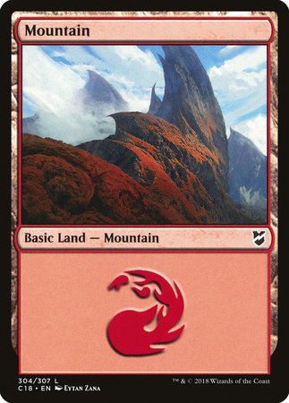 Mountain (304) [Commander 2018] | Gate City Games LLC