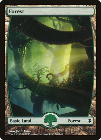 Forest (246) - Full Art [Zendikar] | Gate City Games LLC