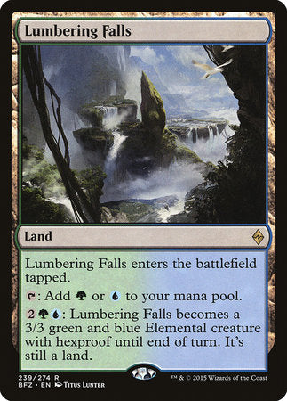 Lumbering Falls [Battle for Zendikar] | Gate City Games LLC