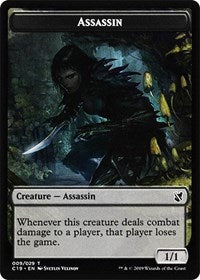 Assassin // Morph Double-sided Token [Commander 2019 Tokens] | Gate City Games LLC