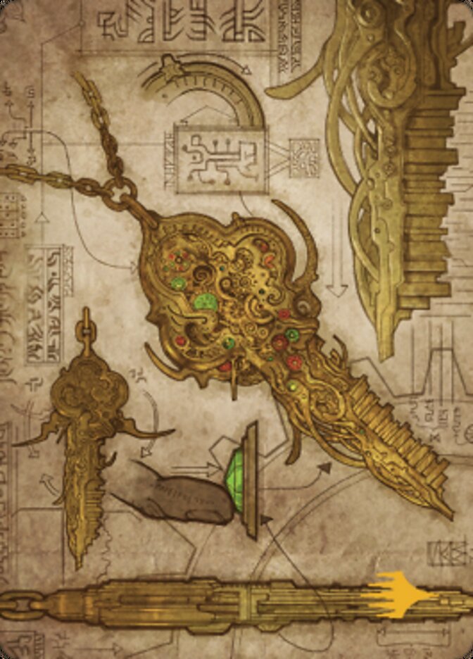 Key to the City Art Card (Gold-Stamped Planeswalker Symbol) [The Brothers' War Art Series] | Gate City Games LLC