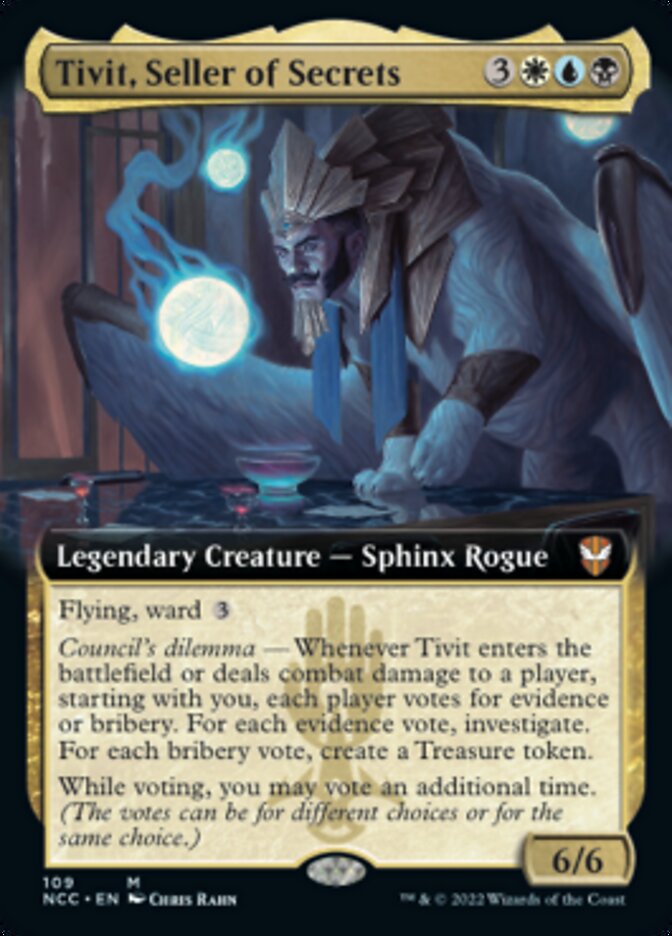 Tivit, Seller of Secrets (Extended Art) [Streets of New Capenna Commander] | Gate City Games LLC