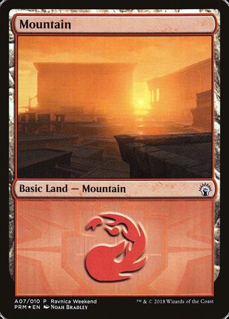 Mountain - Boros (A07) [GRN Ravnica Weekend] | Gate City Games LLC