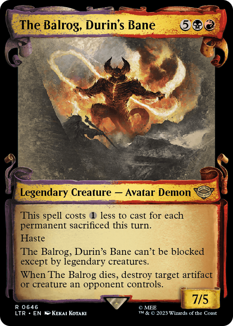 The Balrog, Durin's Bane [The Lord of the Rings: Tales of Middle-Earth Showcase Scrolls] | Gate City Games LLC