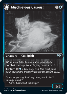 Mischievous Catgeist // Catlike Curiosity [Innistrad: Double Feature] | Gate City Games LLC