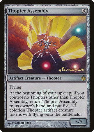 Thopter Assembly [Mirrodin Besieged Promos] | Gate City Games LLC
