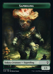 Treasure // Saproling Double-sided Token [Commander Legends: Battle for Baldur's Gate Tokens] | Gate City Games LLC