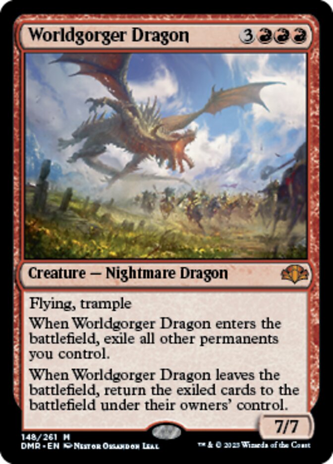 Worldgorger Dragon [Dominaria Remastered] | Gate City Games LLC