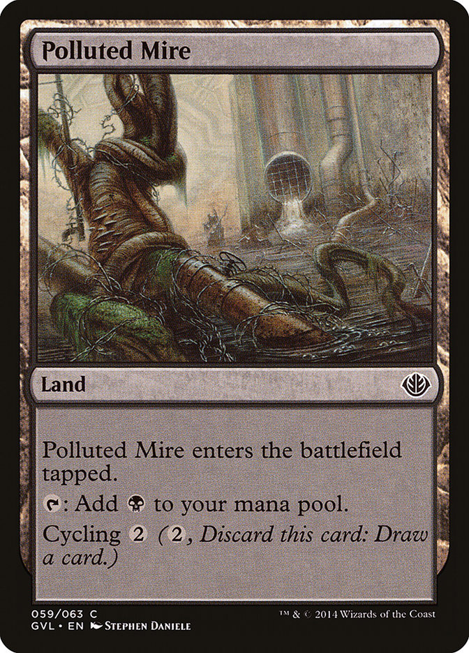 Polluted Mire (Garruk vs. Liliana) [Duel Decks Anthology] | Gate City Games LLC