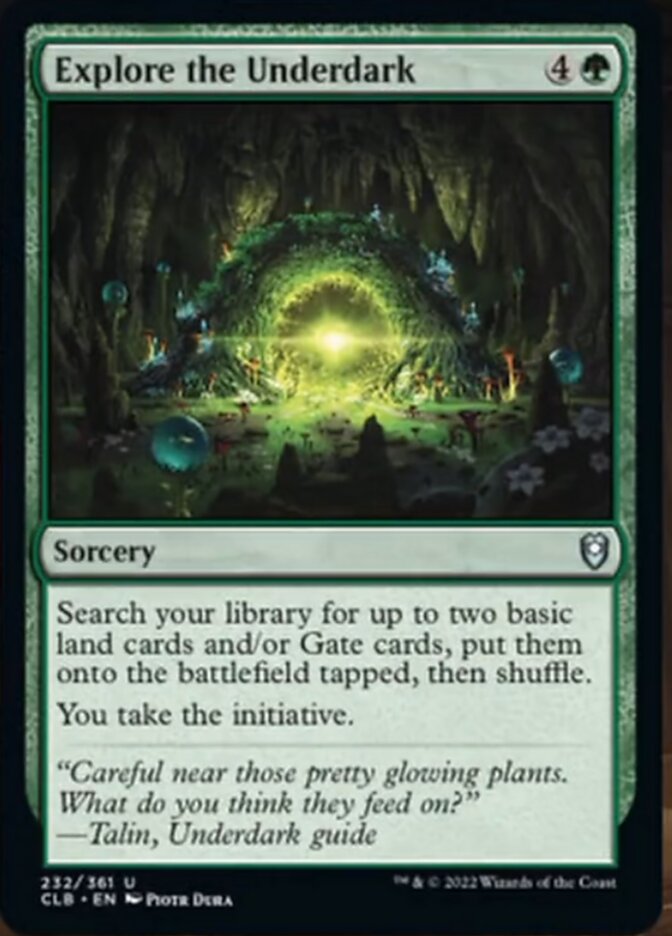 Explore the Underdark [Commander Legends: Battle for Baldur's Gate] | Gate City Games LLC