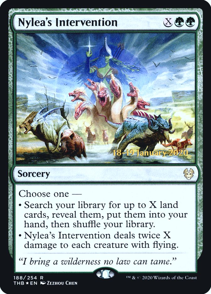 Nylea's Intervention [Theros Beyond Death Prerelease Promos] | Gate City Games LLC