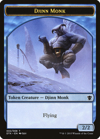 Djinn Monk Token [Dragons of Tarkir Tokens] | Gate City Games LLC